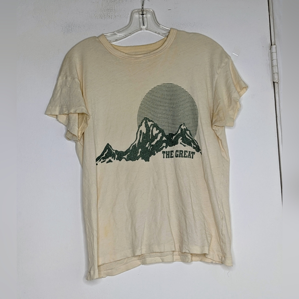 THE GREAT. White Graphic Tee - Picture 2 of 5